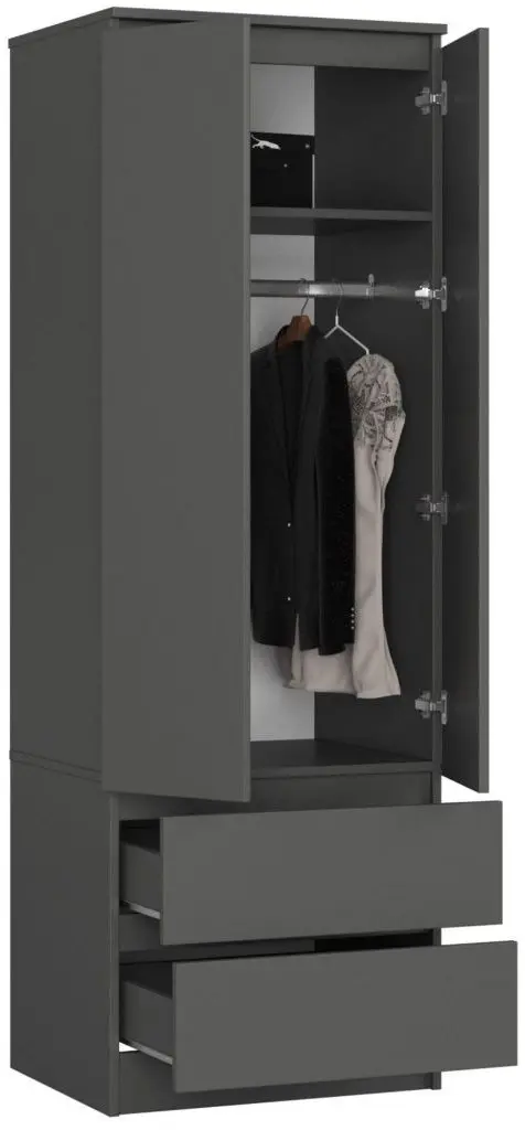 Шкаф Akord Star S60 2D2SZ (Graphite Grey)