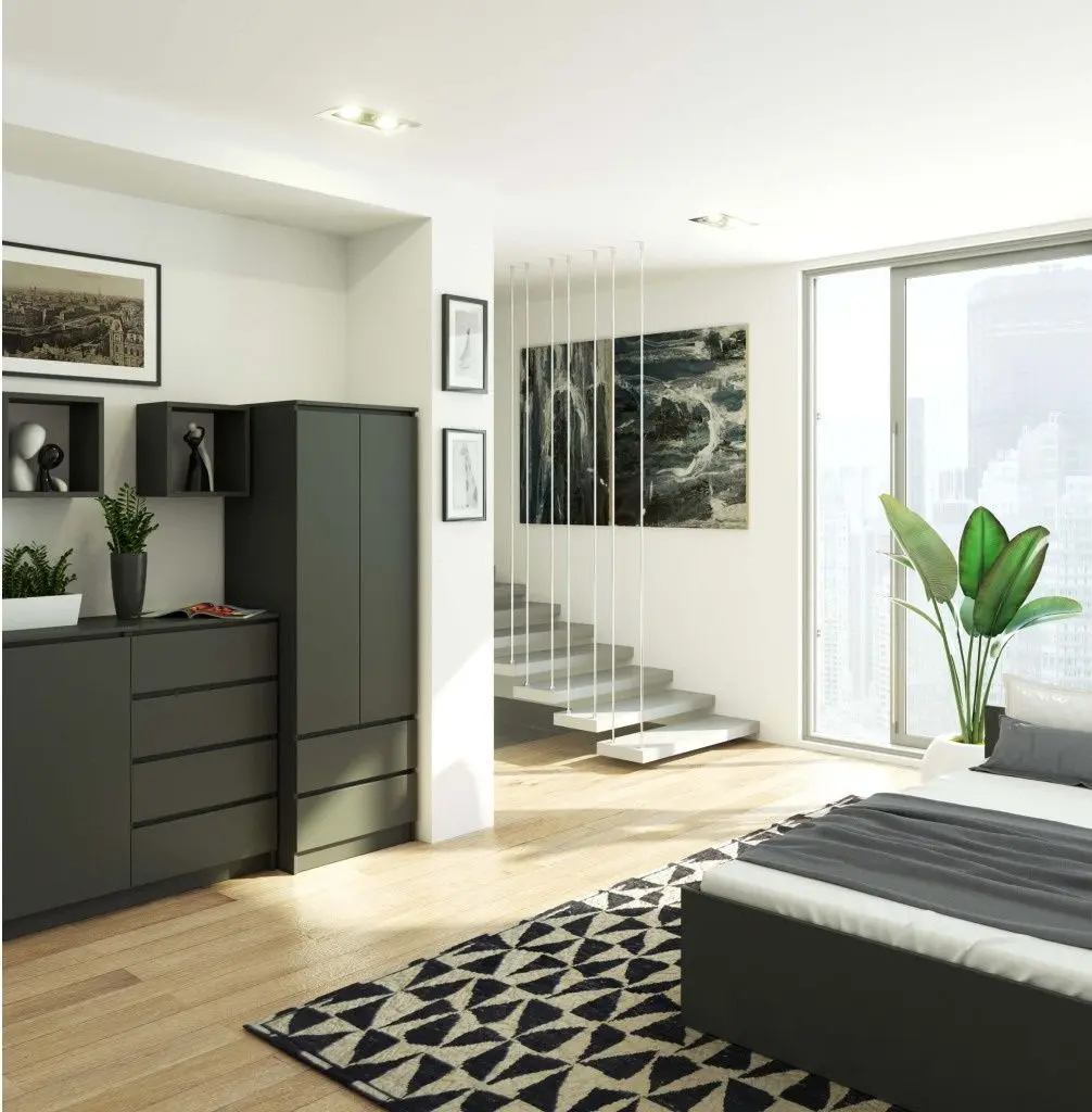 Шкаф Akord Star S60 2D2SZ (Graphite Grey)