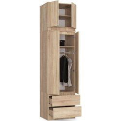 Шкаф с антресолью Akord S60 2D2SZ Star (Sonoma Oak) Thumb