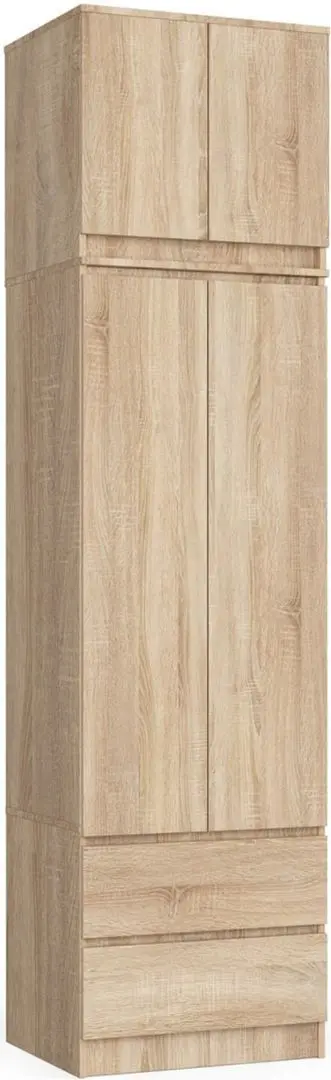 Шкаф с антресолью Akord S60 2D2SZ Star (Sonoma Oak)