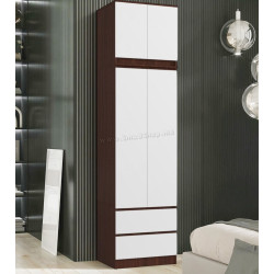 Шкаф с антресолью Akord S60 2D 2SZ (Wenge/White)