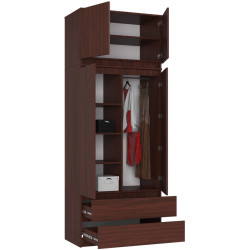 Dulap cu mezanin Akord S90 2D 2SZ (Wenge) Thumb