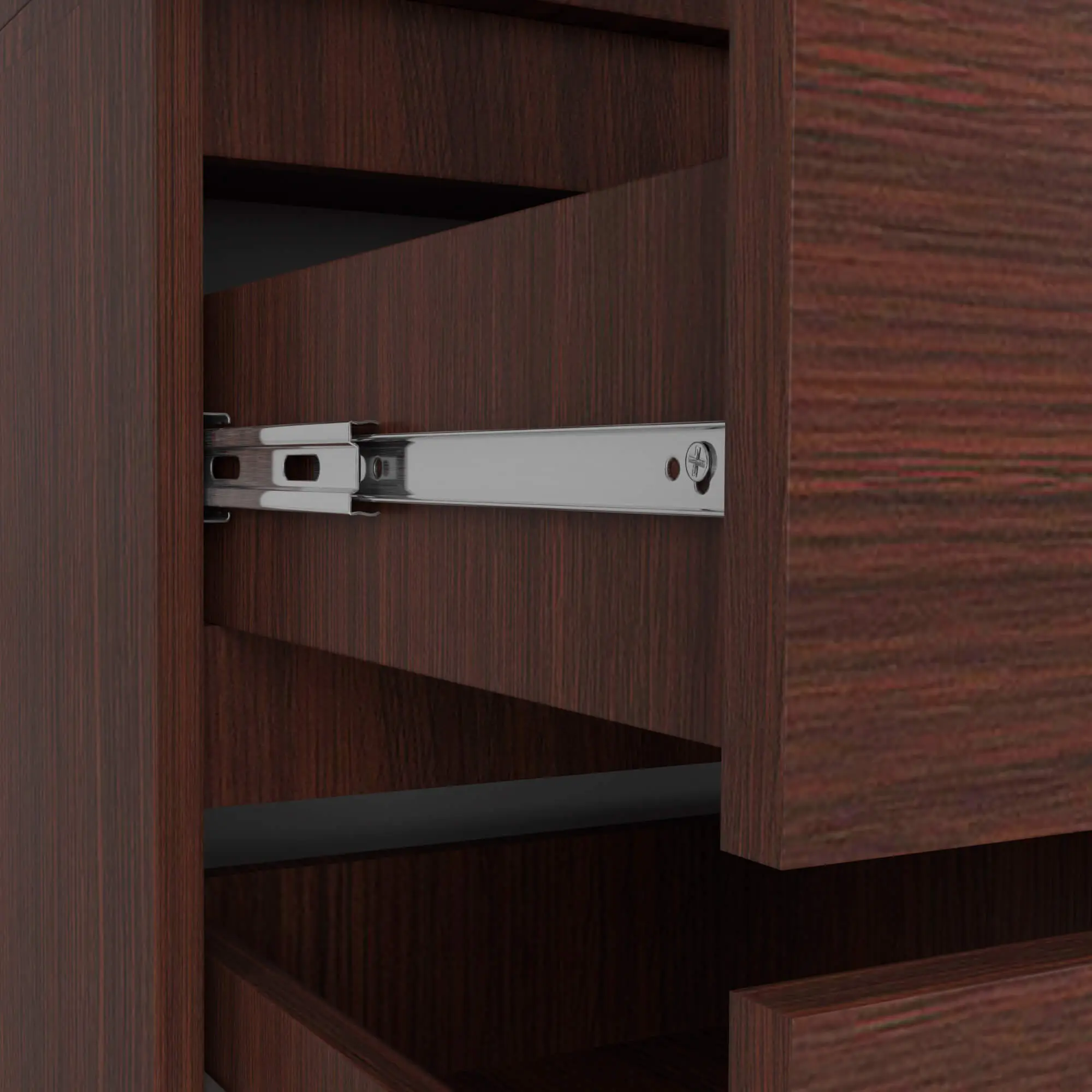 Dulap cu mezanin Akord S90 2D 2SZ (Wenge)