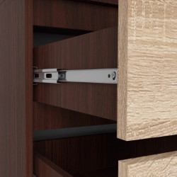 Шкаф с антресолью Akord S90 2D 2SZ (Wenge/Sonoma Oak) Thumb