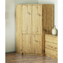 Шкаф угловой Akord S100 4D (Artisan Oak)