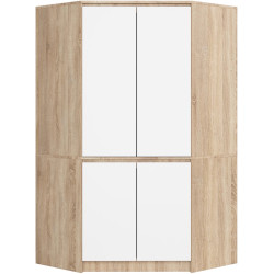 Шкаф угловой Akord S100 4D (Sonoma Oak/White) Thumb