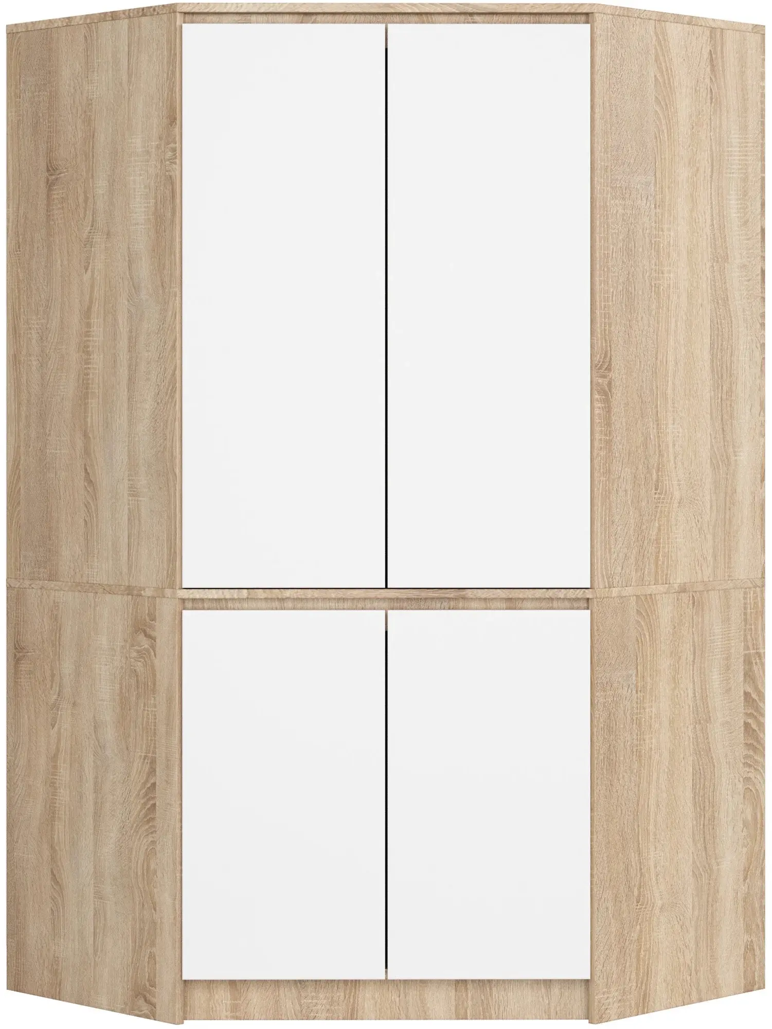 Шкаф угловой Akord S100 4D (Sonoma Oak/White)
