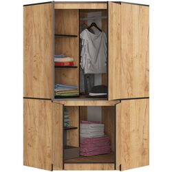 Dulap de colt Akord S100 4D6SH (Craft Oak Gold) Thumb