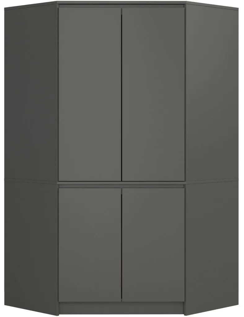 Шкаф угловой Akord S100 4D6SH (Graphite Grey)