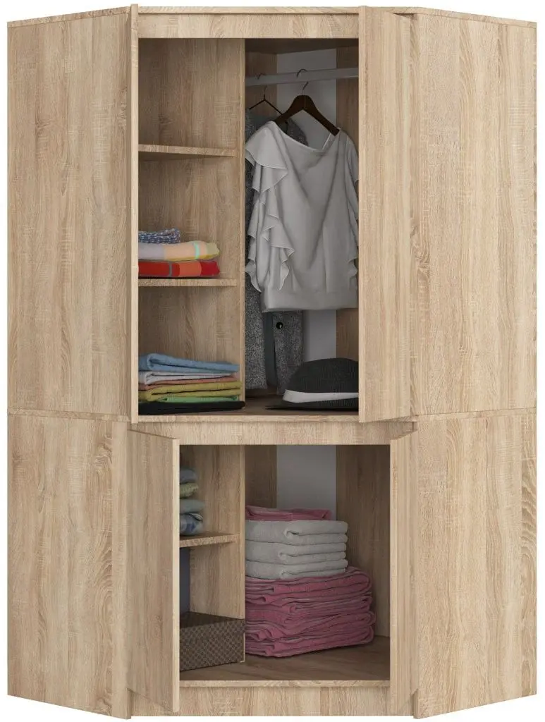 Шкаф угловой Akord S100 4D6SH (Sonoma Oak)