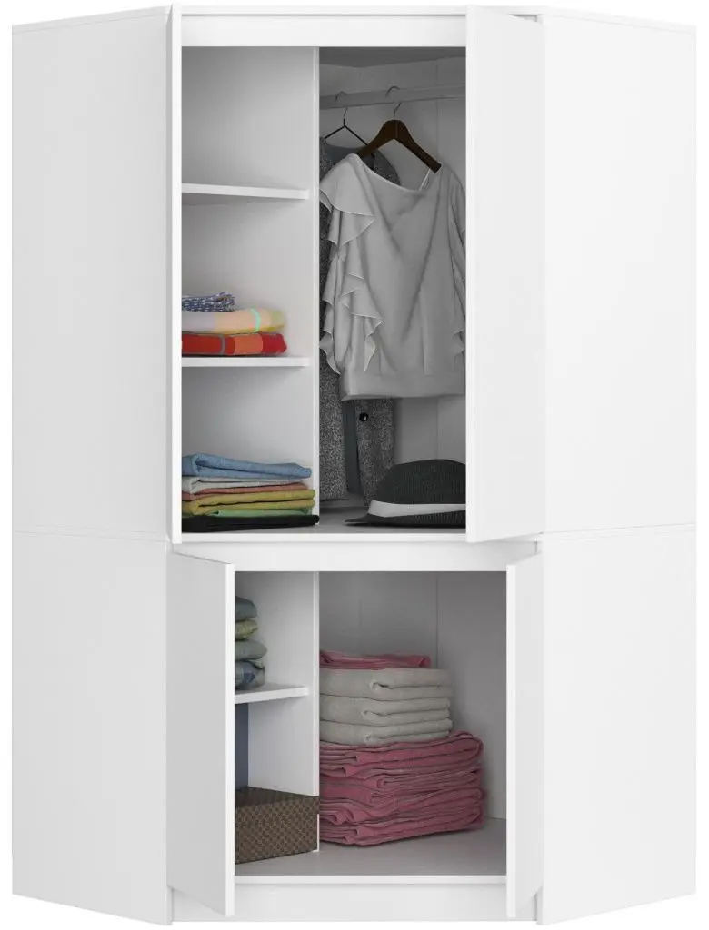 Шкаф угловой Akord S100 4D6SH (White)