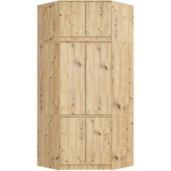 Dulap de colt + Mezanin Akord S100 6D9SH (Artisan Oak) Thumb