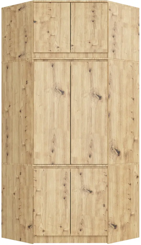 Dulap de colt + Mezanin Akord S100 6D9SH (Artisan Oak)