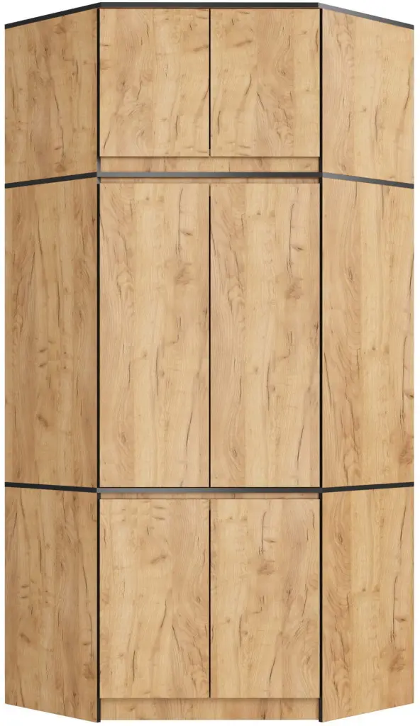 Шкаф угловой + Антресоль Akord S100 6D9SH (Craft Oak)