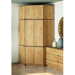 Шкаф угловой + Антресоль Akord S100 6D9SH (Craft Oak)