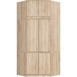 Шкаф угловой + Антресоль Akord S100 6D9SH (Sonoma Oak) Thumb