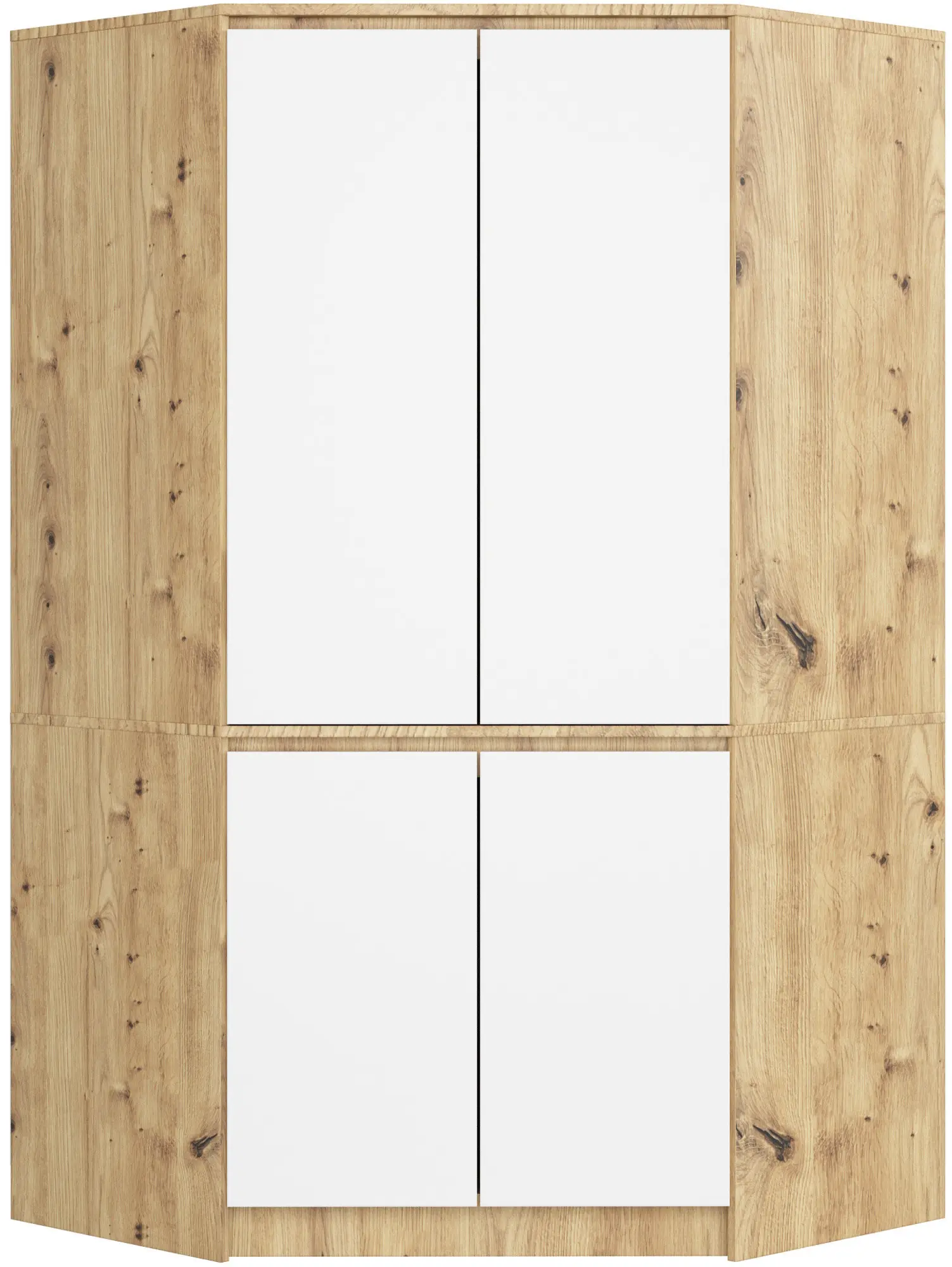 Dulap de colt Akord S100 4D (Artisan Oak/White)