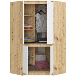 Dulap de colt Akord S100 4D (Artisan Oak/White) Thumb