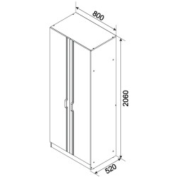 Dulap Ambianta Bravo (Casmir) Thumb