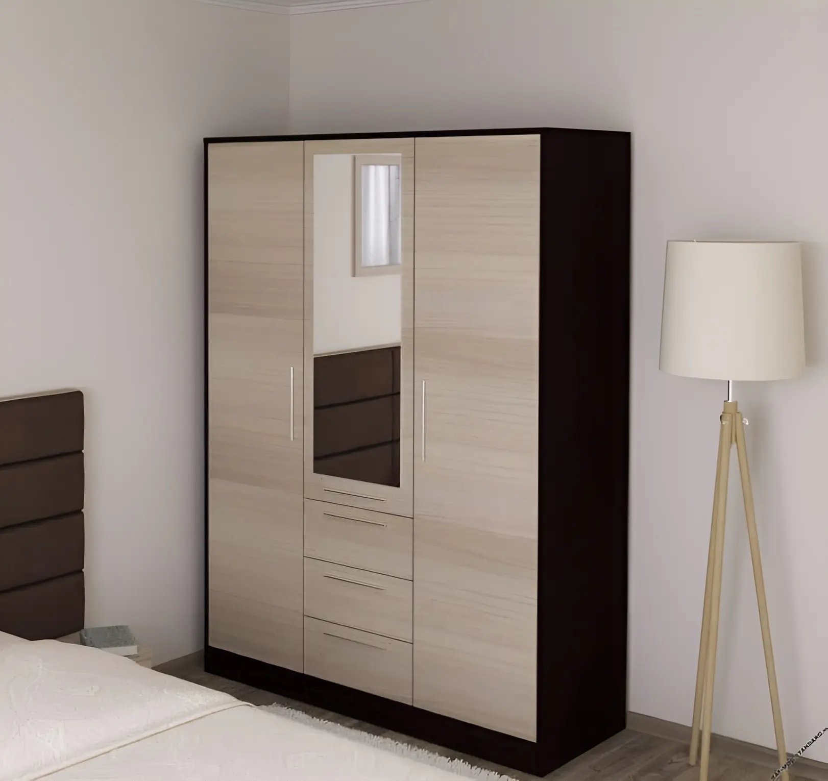 Шкаф Bafimob Ш-120 с зеркалом/3 ящика - 2