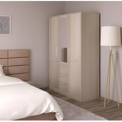 Шкаф Bafimob Ш-120 с зеркалом/3 ящика