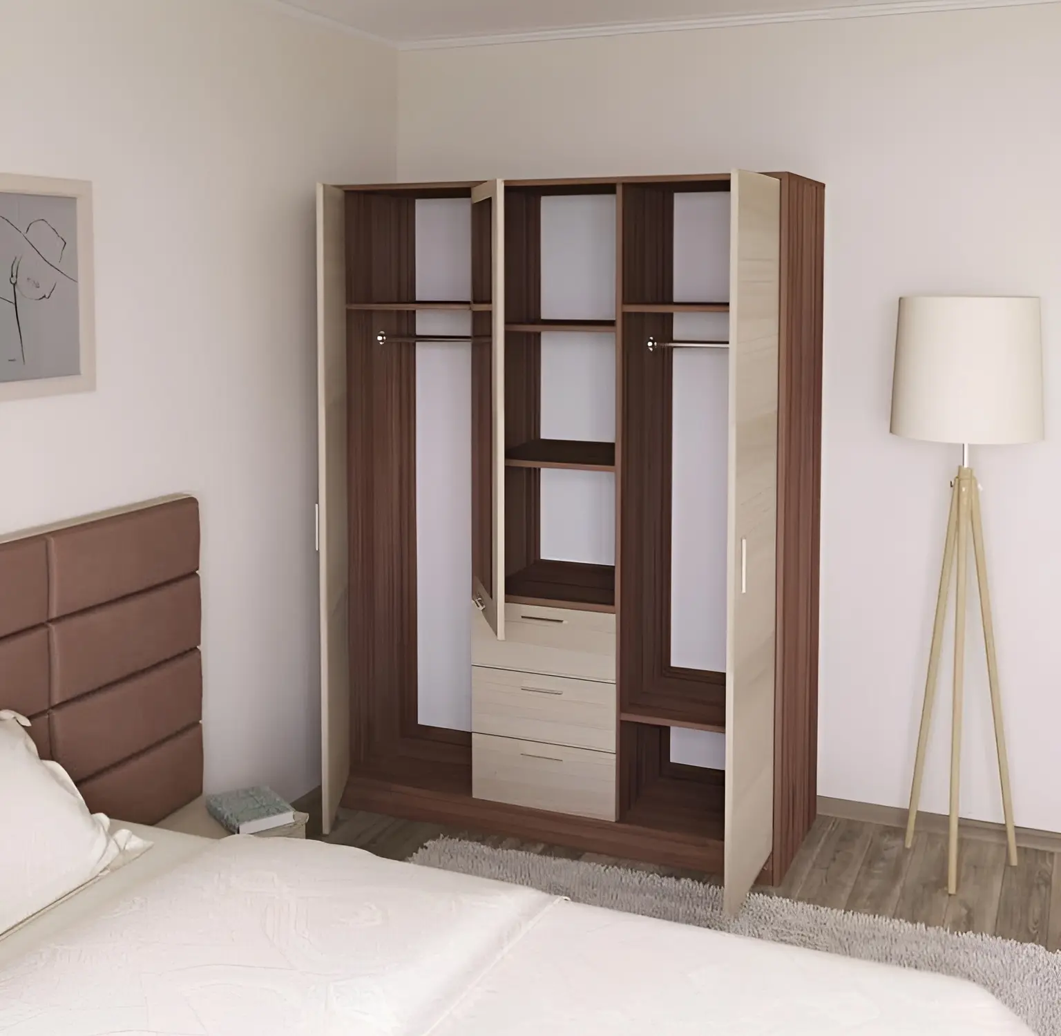 Dulap Bafimob Ș-140 cu oglinda/3 sertare - 3