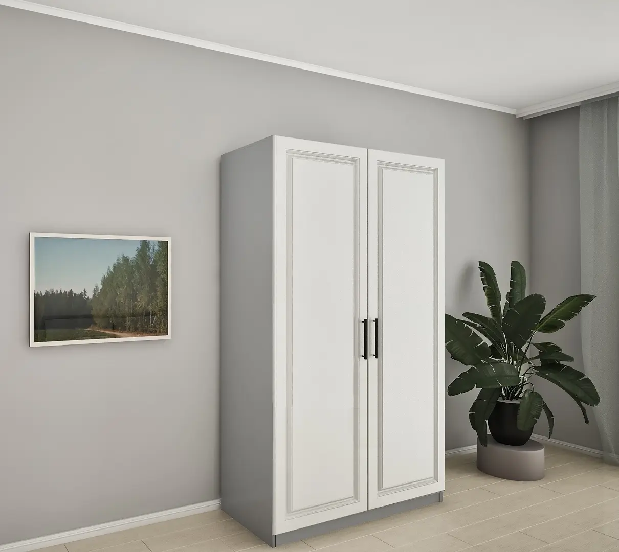 Шкаф Bafimob ШФY-120 (Stone Oak/Grey)