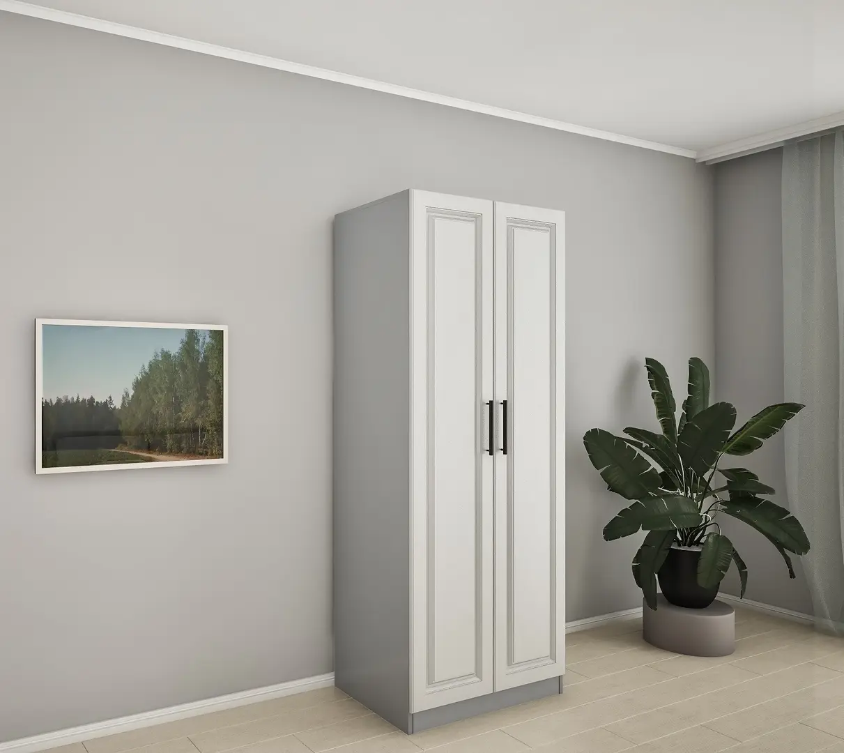 Dulap Bafimob ȘFY-80 (Stone Oak/Grey)