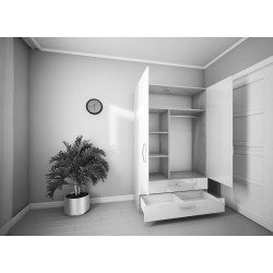 Шкаф Bafimob ШY-100 2 ящика (Grey/Light Grey) Thumb