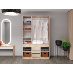 Шкаф Bayro Harmony 1350x2200x550 (White/Sonoma) Thumb