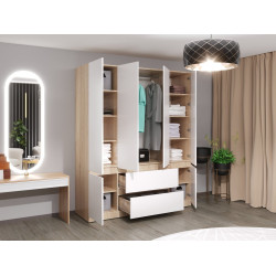 Шкаф Bayro Harmony 1800x2200x550 (White/Sonoma) Thumb