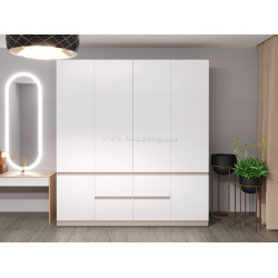 Шкаф Bayro Harmony 2000x2200x550 (White/Gray Stone) Thumb