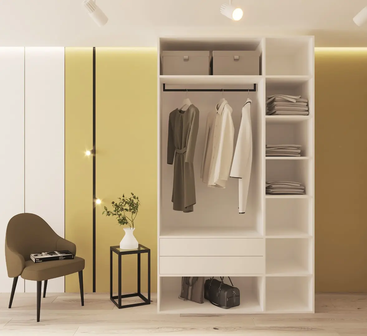 Dulap Bayro Modena 1350x2400x530 (White)