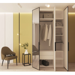 Dulap Bayro Modena 1350x2400x530 (White) Thumb