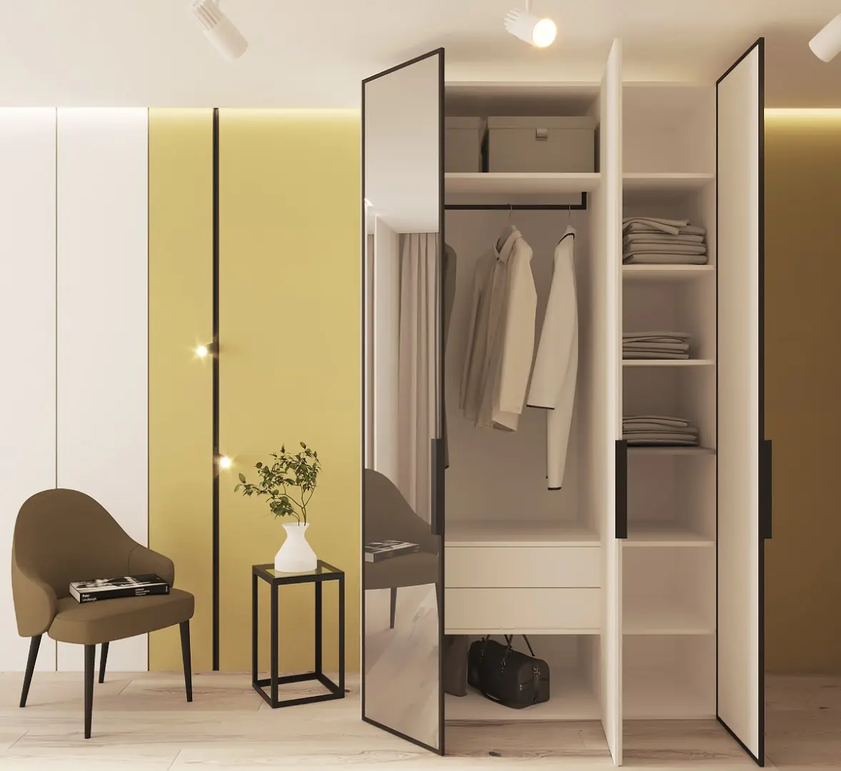 Dulap Bayro Modena 1350x2400x530 (White)