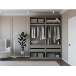 Dulap Bayro Modena 1800x2400x530 (Gray Stone) Thumb