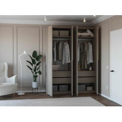 Dulap Bayro Modena 1800x2400x530 (Gray Stone) Thumb