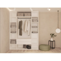 Шкаф Bayro Modena 1800x2400x530 с зеркалом (White) Thumb