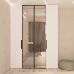 Шкаф Bayro Modena 1800x2400x530 с зеркалом (White) Thumb