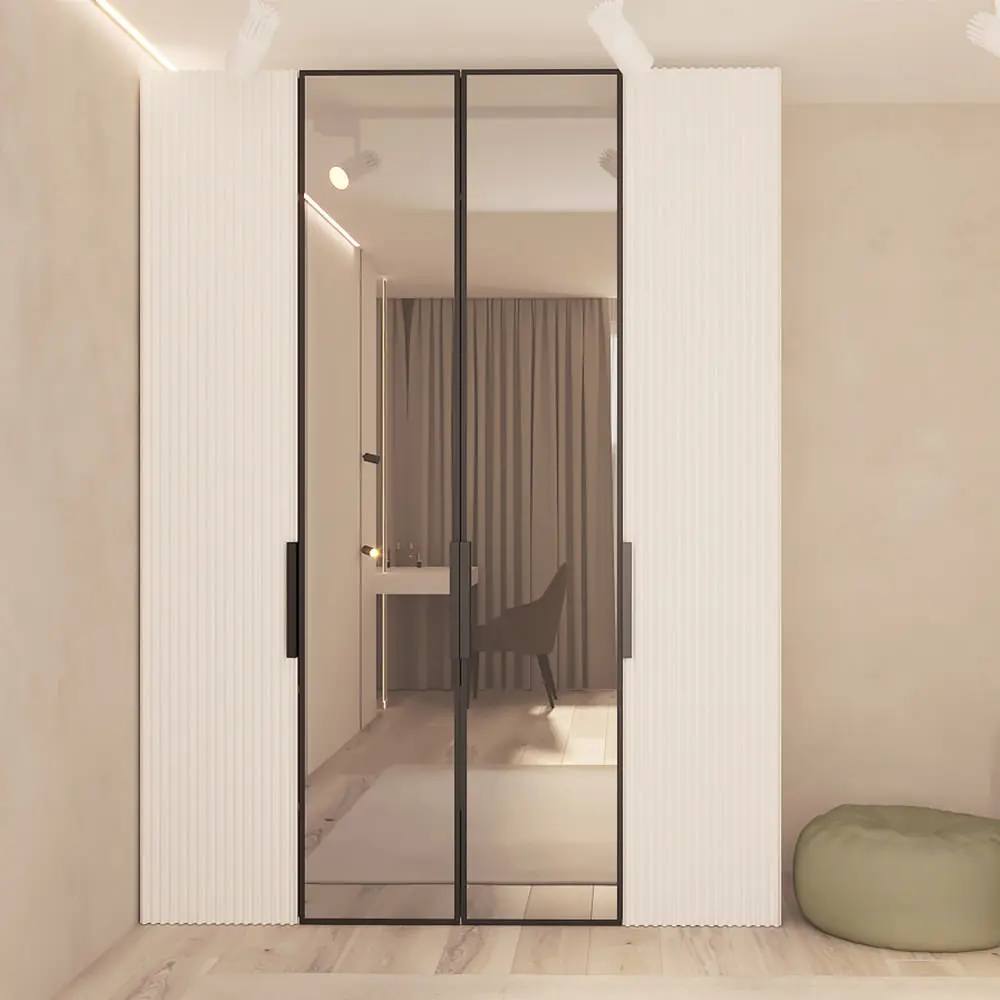 Шкаф Bayro Modena 1800x2400x530 с зеркалом (White)