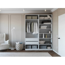 Шкаф Bayro Modena 1800x2400x530 (White) Thumb