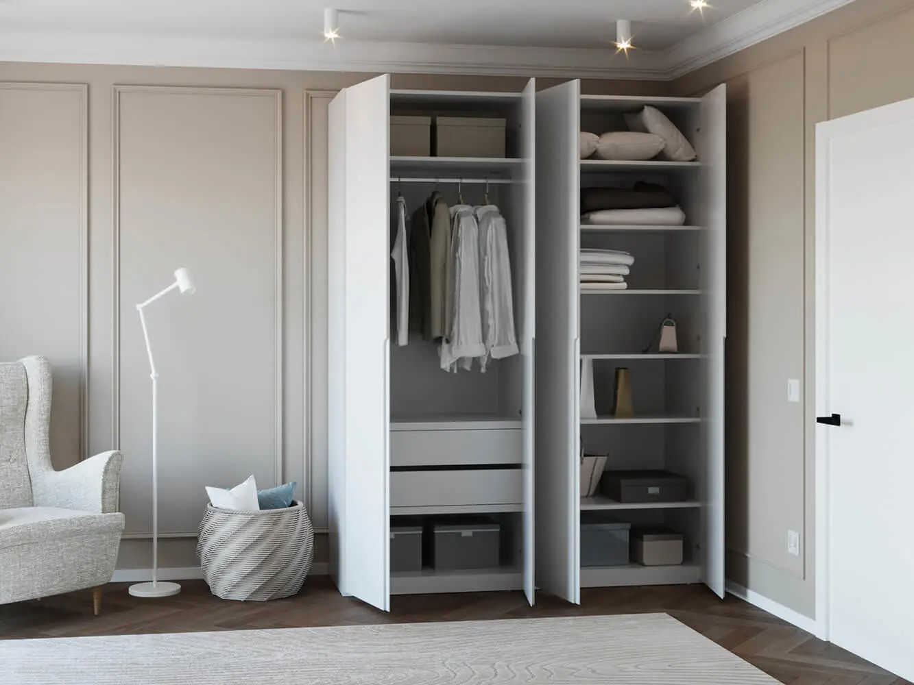 Шкаф Bayro Modena 1800x2400x530 (White)