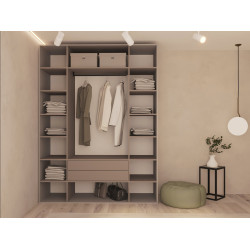 Dulap Bayro Modena 1800x2400x530 oglindă (Gray Stone) Thumb