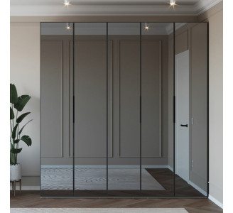 Dulap Bayro Modena 2250x2400x530 oglindă (Gray Stone)