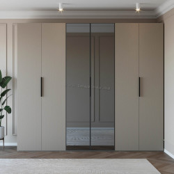 Dulap Bayro Modena 2700x2400x530 cu oglindă (Gray Stone)