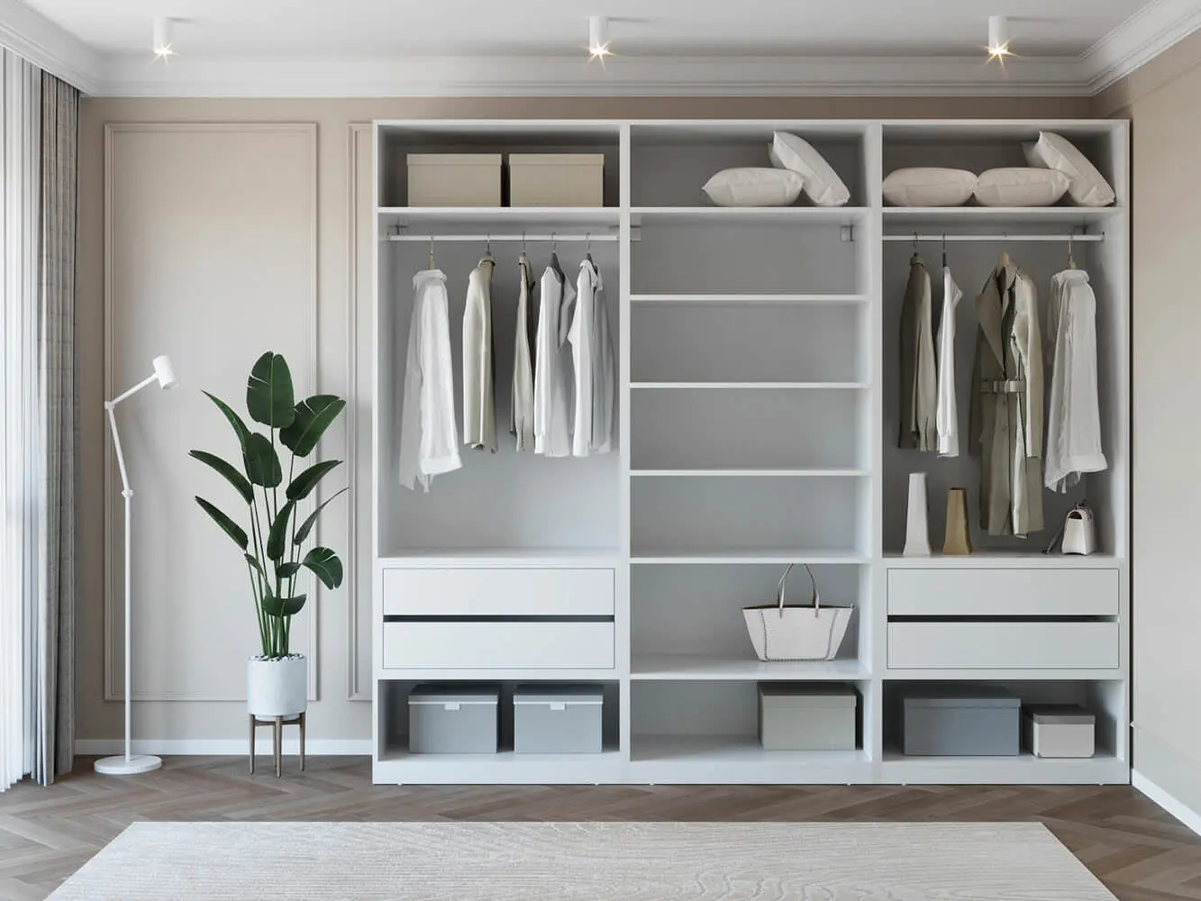 Dulap Bayro Modena 2700x2400x530 (White)