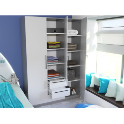 Dulap Bayro Serenity 1500x2200x518 (Asphalt Grey) Thumb