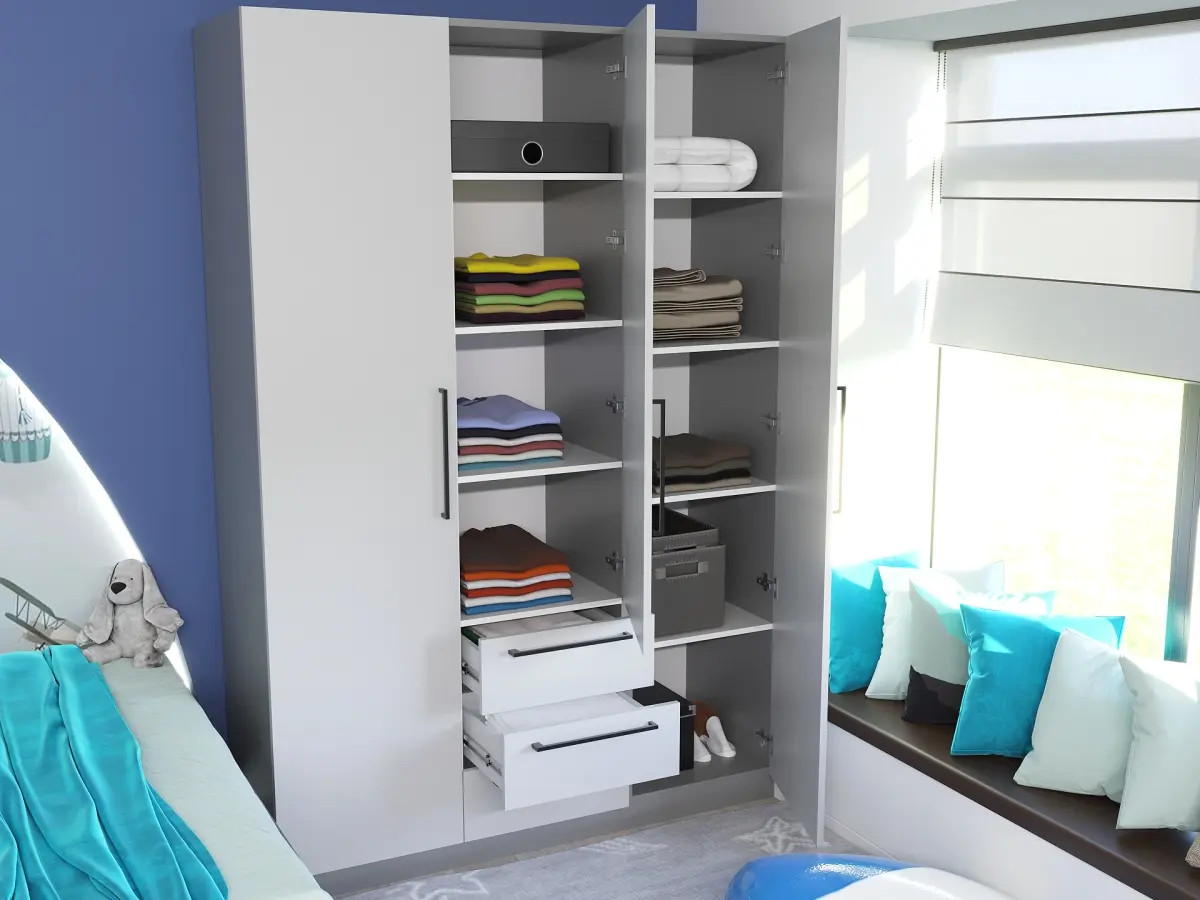 Dulap Bayro Serenity 1500x2200x518 (Asphalt Grey)