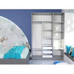 Dulap Bayro Serenity 1500x2200x518 (Asphalt Grey) Thumb