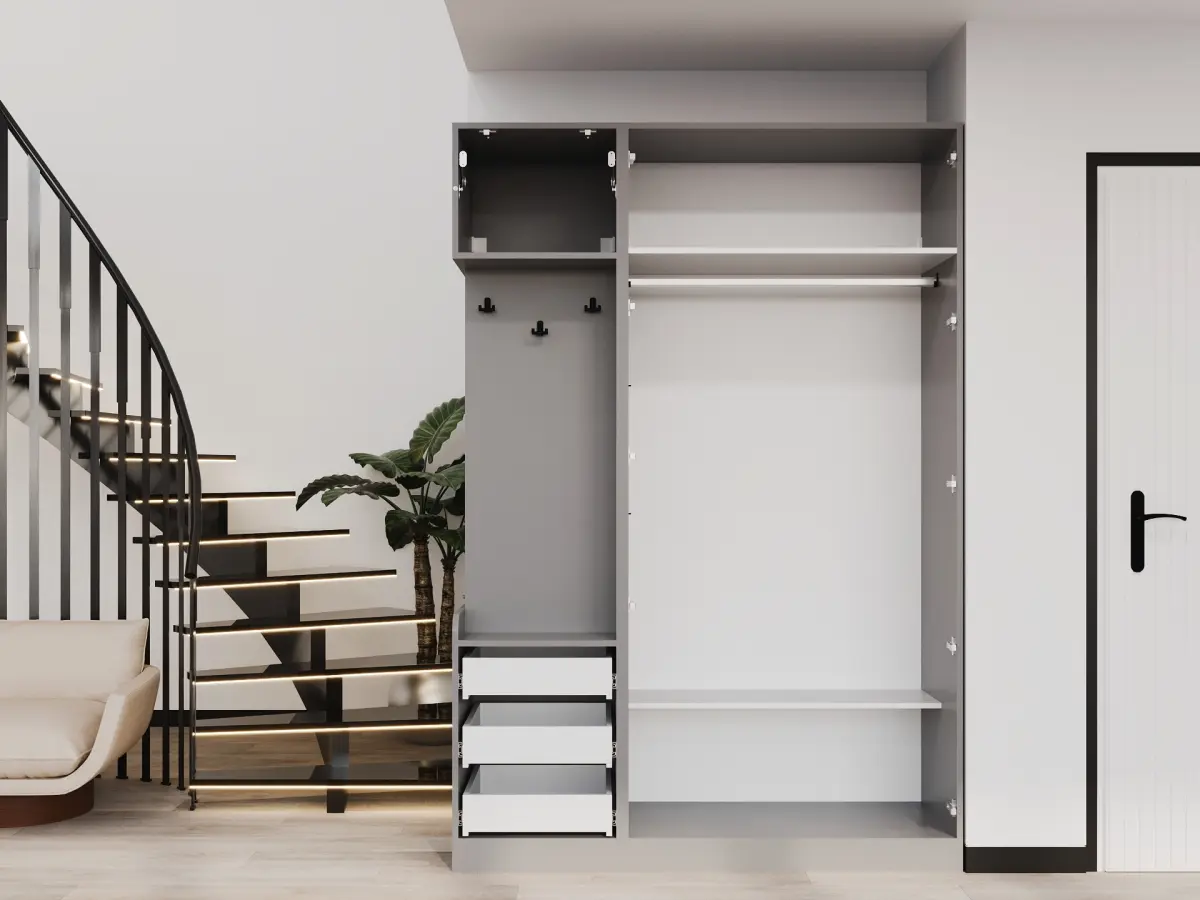 Antreu Bayro Serenity 1500x2200x518 left (Light Grey/Asphalt Grey)